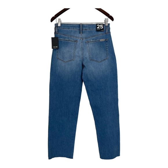 Joe's Jeans Mid Rise Boyfriend wide leg Crop w/ Raw Hem- Size 25-NWT- MSRP $189 - Picture 2 of 9
